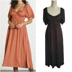 dRA Los Angeles | Anthropologie Lola Peasant Swiss Dot Dress